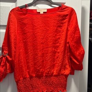 Michael Kors Vibrant Scarlet Blouse
